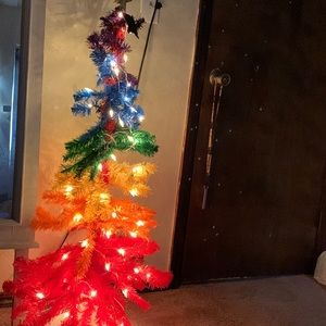 LGBT (Rainbow) Christmas tree.